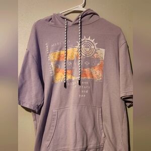 Mens hooded shirt